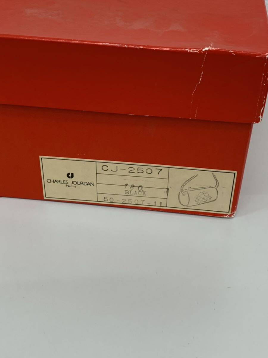 シャルルジョルダン レザー バッグ ショルダー 黒 箱付き 6221-1の画像8