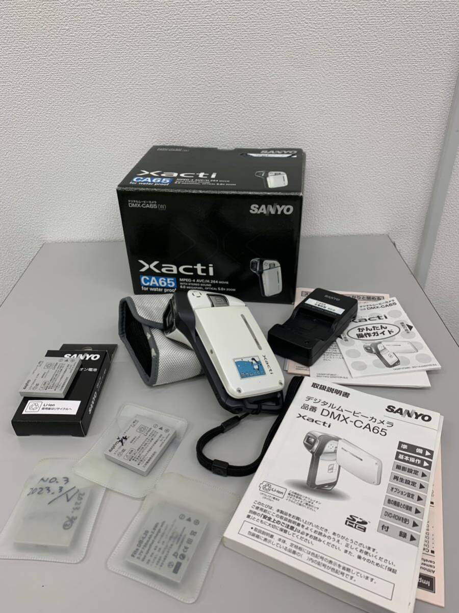 SANYO デジタルムービーカメラ DMX-CA65 付属品つき Xacti CA65 動作品 6430の画像1