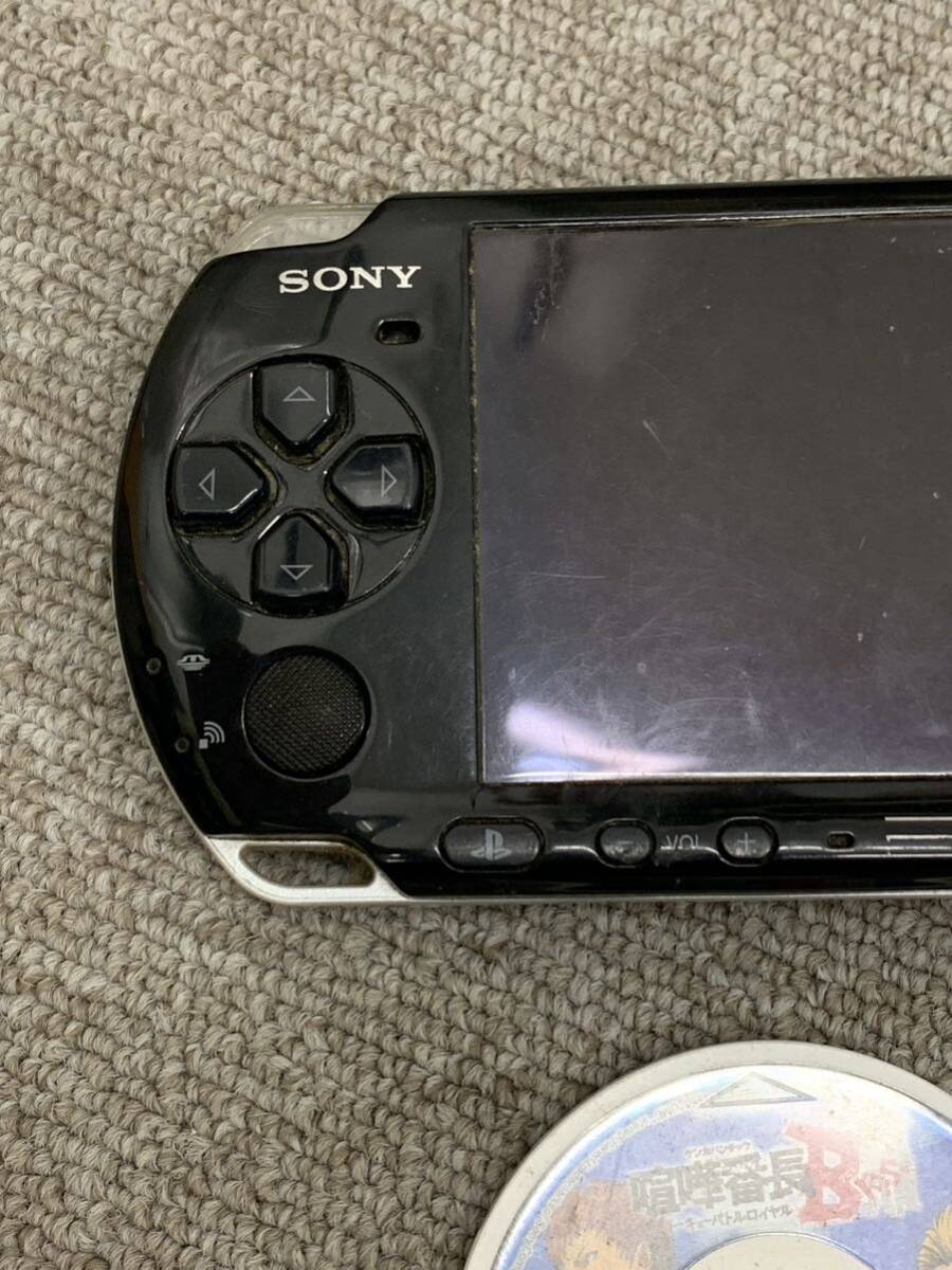 SONY ソニー PSP-3000 動作未確認 現状品 ソフトおまけつき 6516の画像2