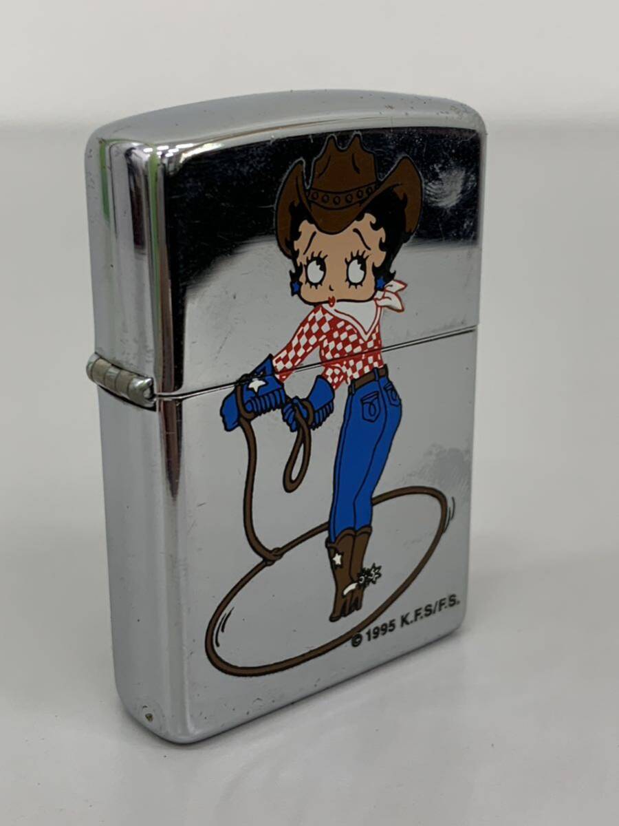 ビンテージ ベティブープ ZIPPO カウガール Betty Boop COW GIRL VINTAGE カウボーイ 6531_画像2