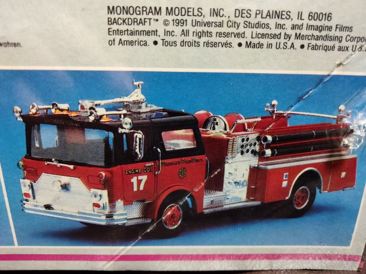 消防 モノグラム プラモデル MACK FIRE ENGINE/FIRE CHIEFマック 消防車 指揮車 バックドラフト シカゴ CHICAGO FIREDEPT 1/32 未開封_画像6