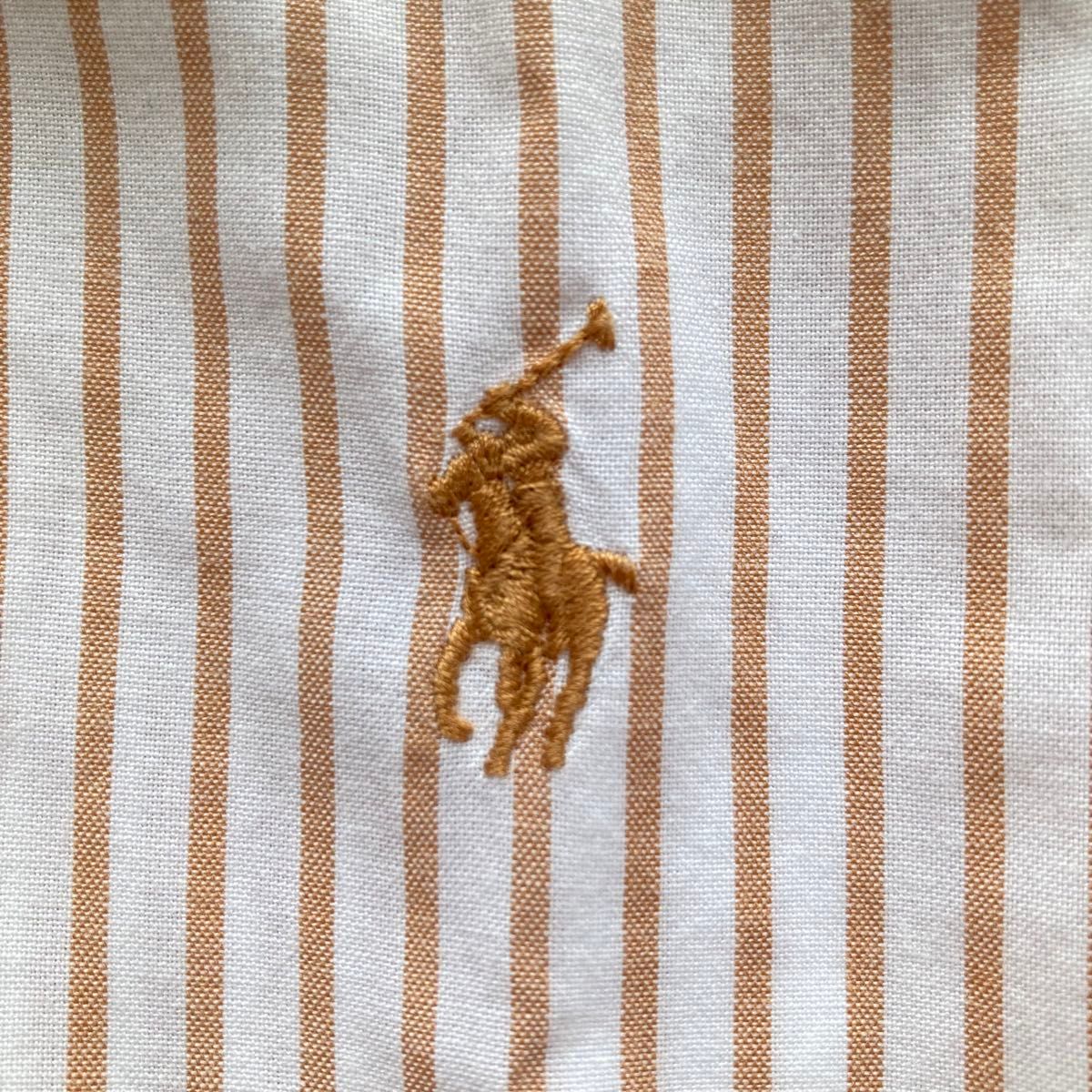 RALPH LAUREN SPORT 五分袖 ストライプシャツ ポニー刺繍 10