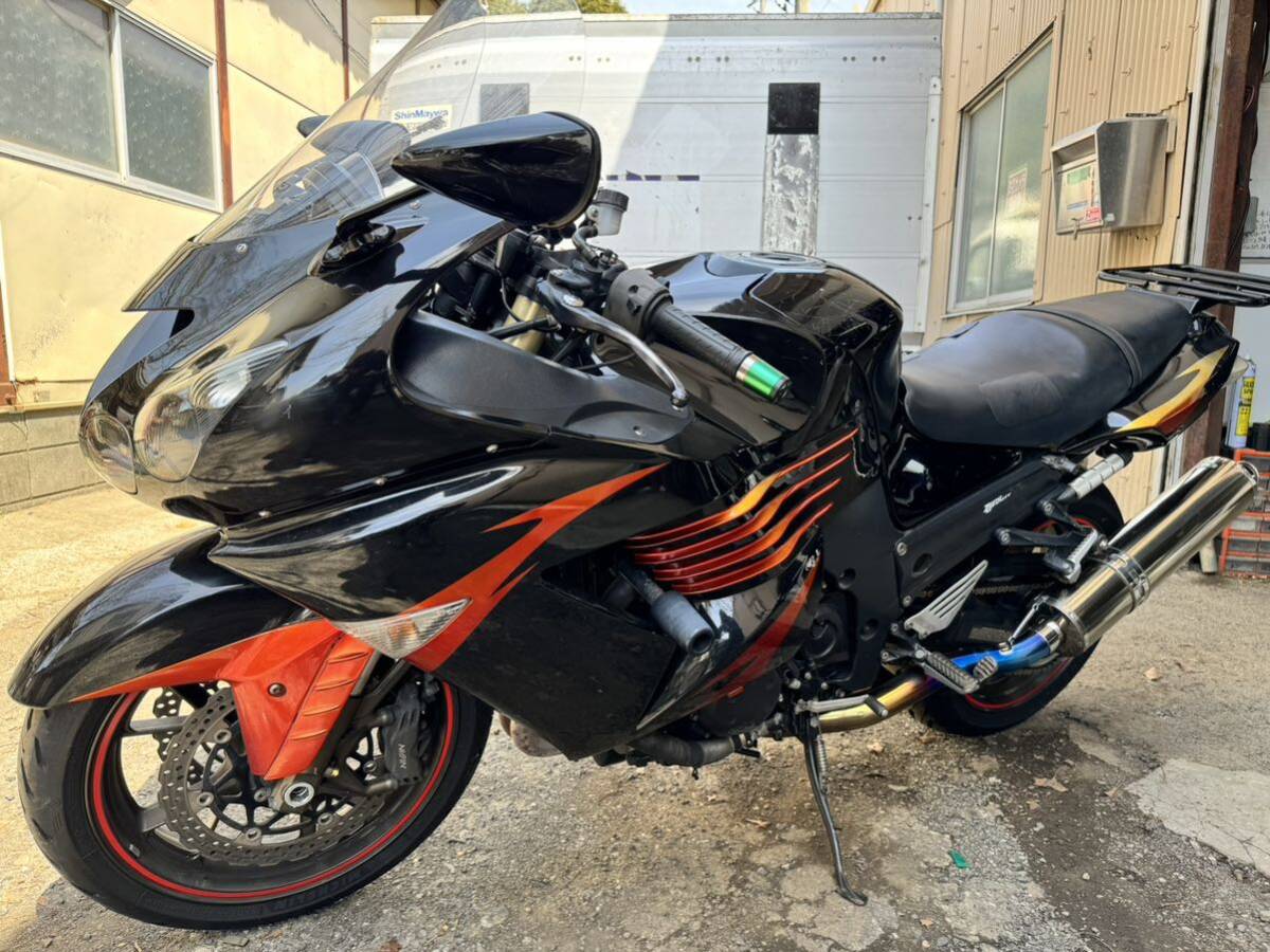 ZZ-R1400 走行103375キロ エンジン始動動画有り！返品可能！車検付！ZZR1400 ZXT40Aの画像3