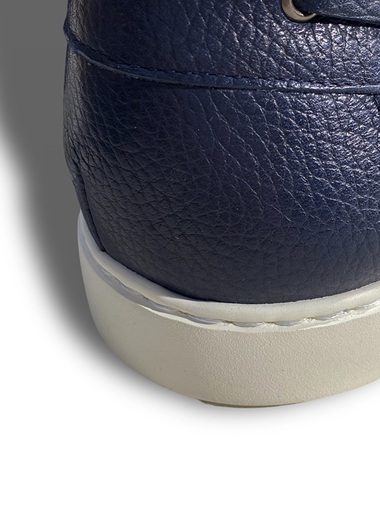 定価7.3万 デュカルス DOUCAL'S 極上の色香と遊びを纏うレザー×デニム地のドレッシーなデッキシューズ 高級靴 イタリア製の画像7