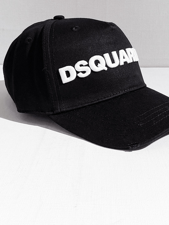 定価3万 ディースクエアード DSQUARED2 ワンランク上のアクセントに最適♪存在感放つ立体ロゴ刺繍ベースボールキャップ 帽子 ワンマイルの画像2