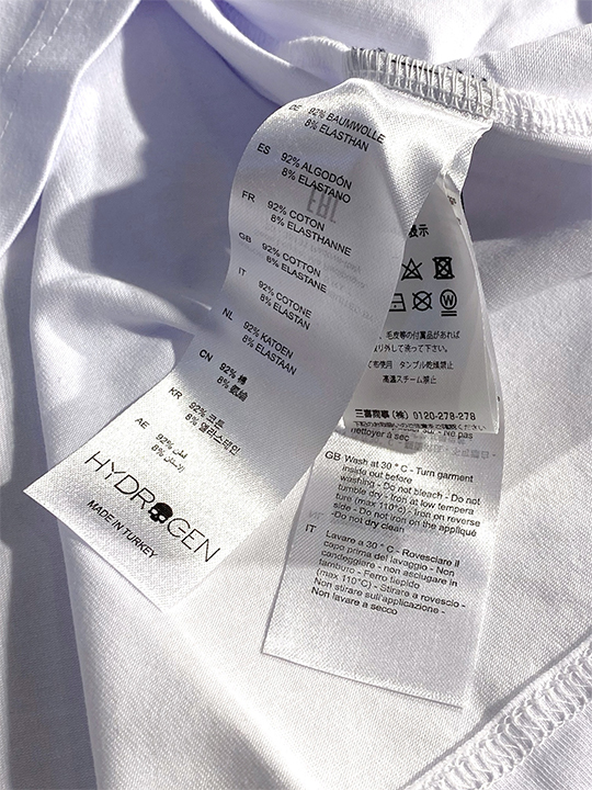 定価2.2万 ハイドロゲン HYDROGEN 着回ししやすい ブランドロゴ モックネック ロングスリーブTシャツ タートルネック ロンT 長袖 リブ袖の画像7