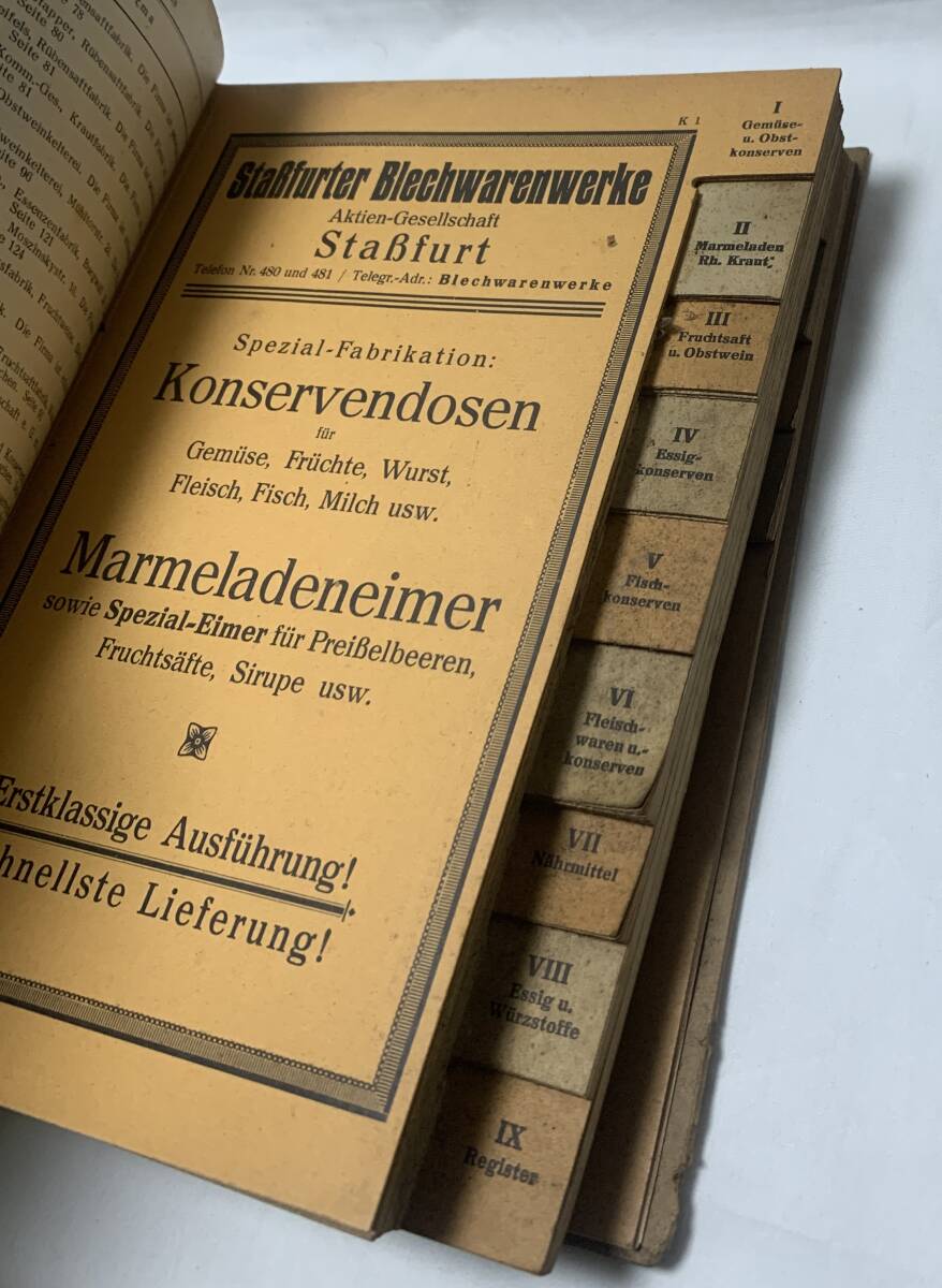 ドイツ　洋書　古書　1928年　『Konserven und Nahrungsmittelindustrie』缶詰と食品産業　Nahrungsmittel Grohandel　食品卸売業_画像8