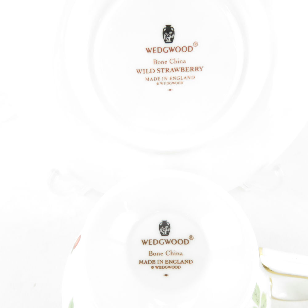 未使用 WEDGWOOD ウェッジウッド ワイルドストロベリー ティーカップ＆ソーサー 6客 セット リー SU6260Xの画像4