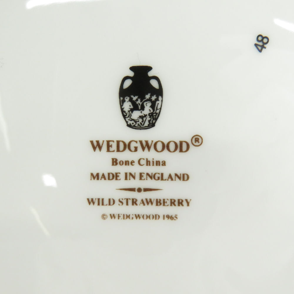 未使用 WEDGWOOD ウェッジウッド ワイルドストロベリー ボウル 20cm 深皿 サラダ SU6262Xの画像4