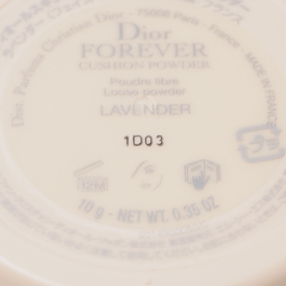 美品 Dior ディオール スキンフォーエヴァークッションパウダー フェイスパウダー ラベンダー ベース 残量多 BO6798S_画像7