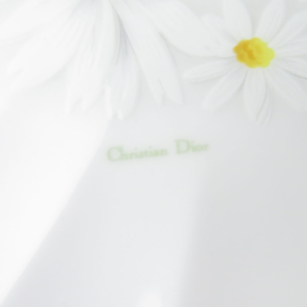 美品 Christian Dior ディオール ART DE LA TABLE カップ＆ソーサー 2客 ペア マーガレット 花柄 フラワー 白 SU5532A2の画像8