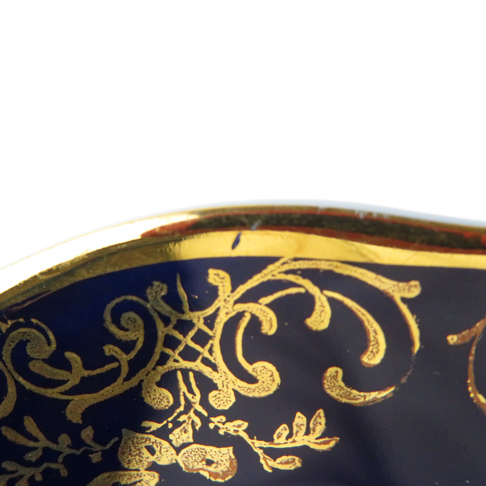 美品 Limoges リモージュ プレート ポーセリン 飾り皿 フラゴナール 絵 ゴールド コバルト SU5568B2_画像5