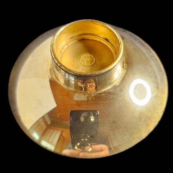 中古、元号法制定記念金杯(740)、直径Φ7cm、箱無、くすみ有_画像2