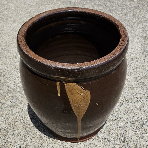 中古、陶器製壺、中(745)、直径Φ21cm、高さ26cm_画像1
