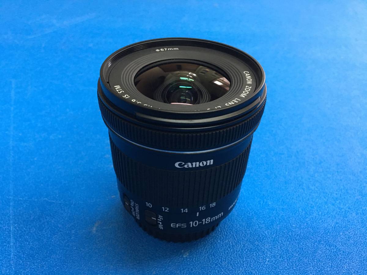 中古美品 CANON EF-S10-18mm F4.5-5.6 IS STM  レンズの画像1