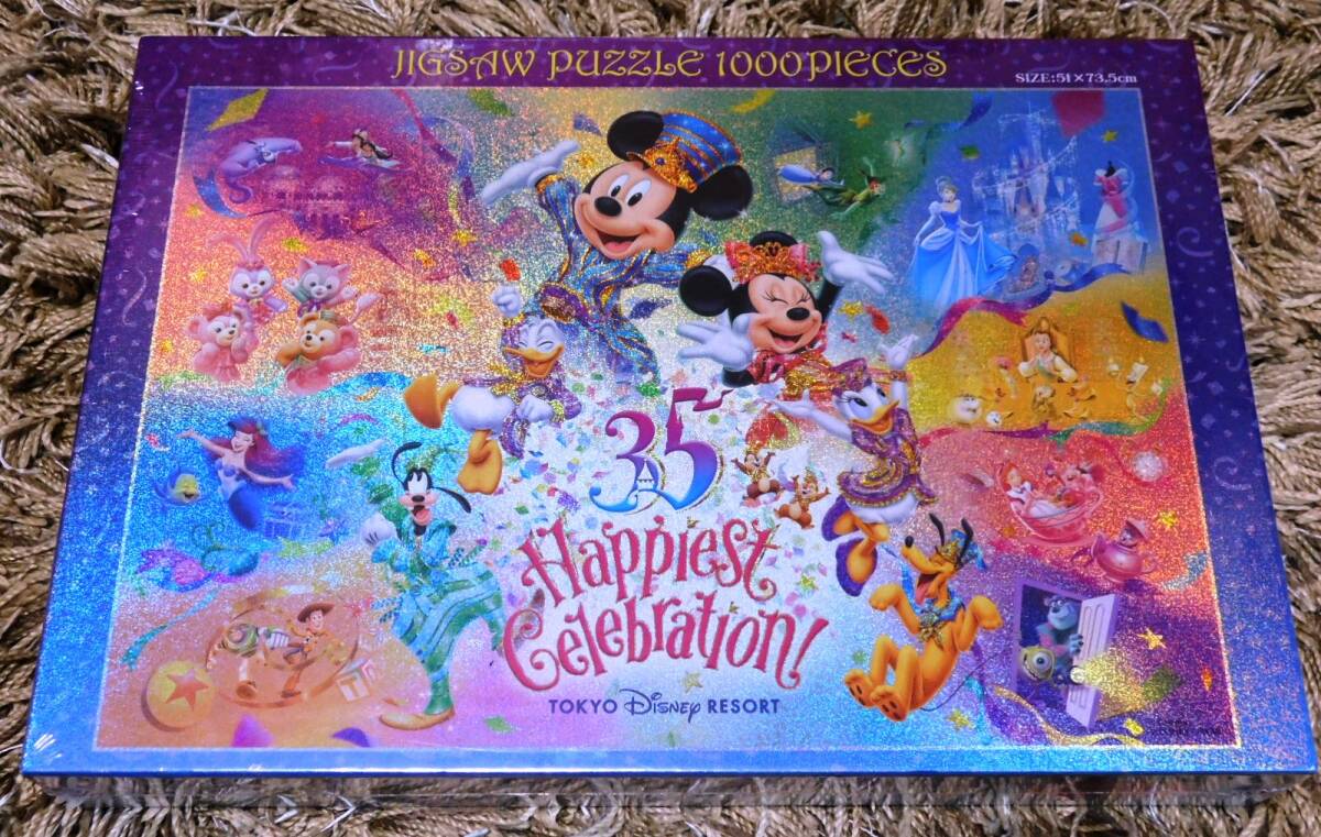 ■ 東京ディズニーリゾート 35周年記念 ホログラム ジグソーパズル 1000ピース Happiest Celebration ミッキー ミニーの画像1