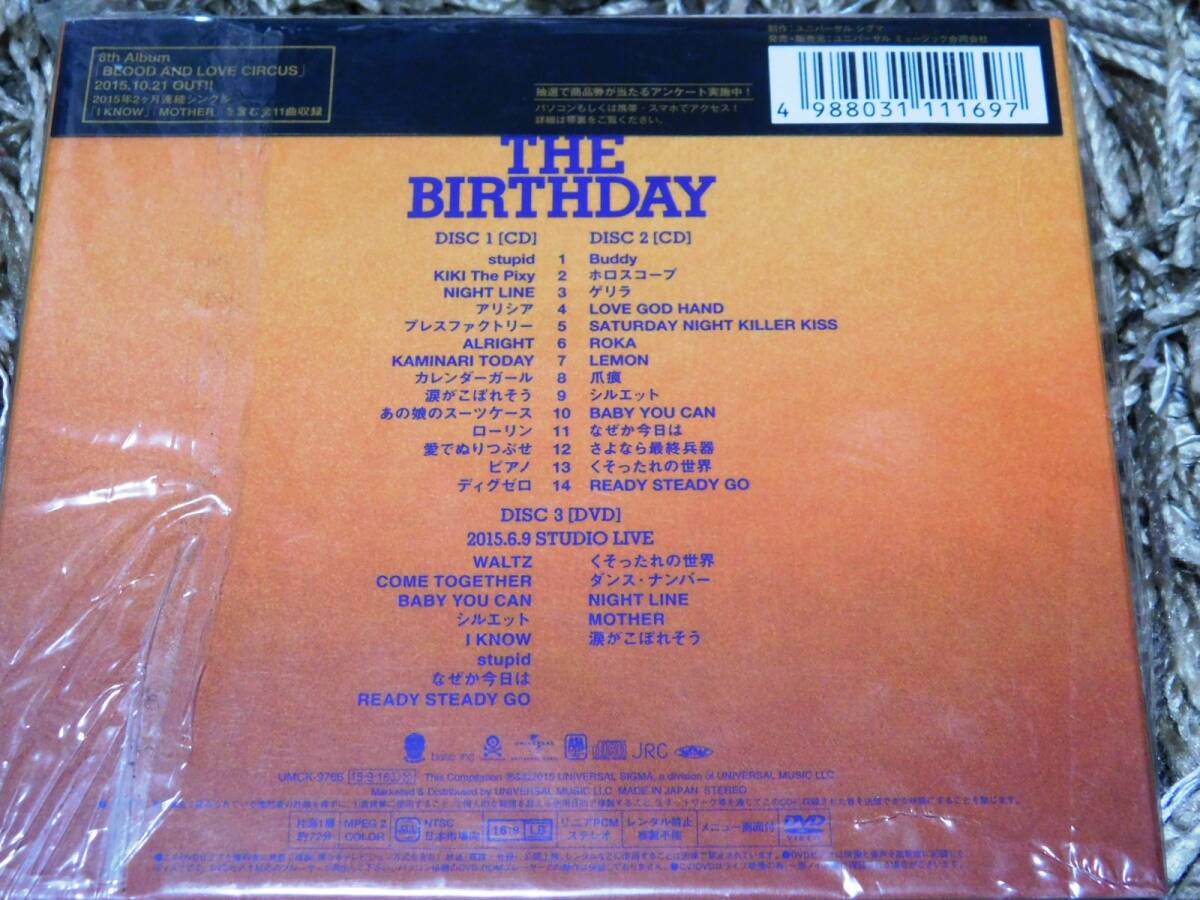 ■ The Birthday 初回限定盤CD+DVD 3枚セット GOLD TRASH / NOMAD / VIVIAN KILLERS ミッシェル・ガン・エレファント チバユウスケ ROSSOの画像2
