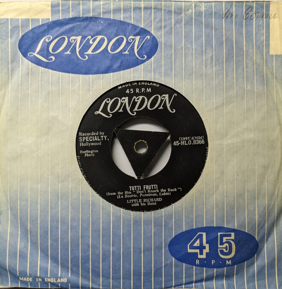◎特選◎LITTLE RICHARD&HIS BAND/TUTTI FRUTTI1955'UK LONDON 7INCHの画像1