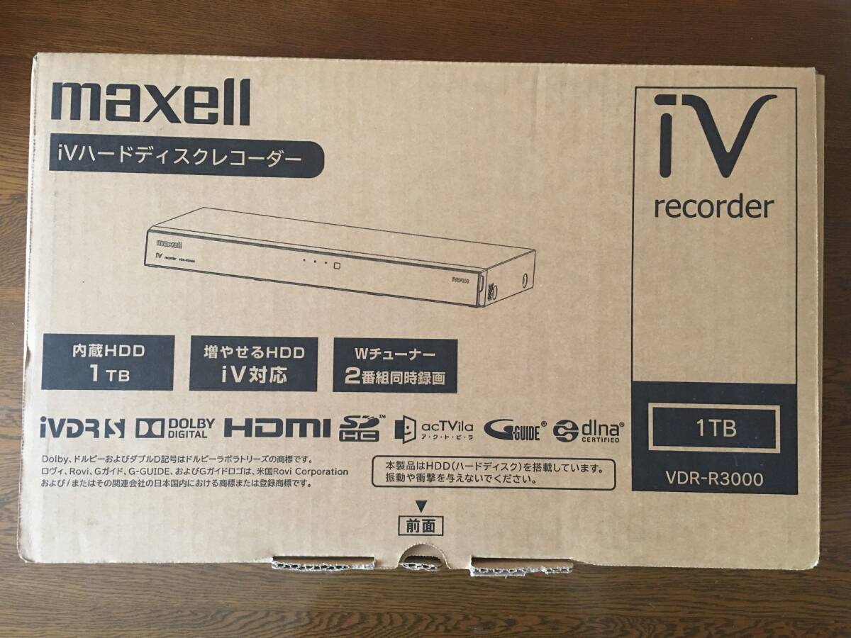 [ Junk ]maxellmak cell iV жесткий диск магнитофон VDR-R3000 1TB iVDR[ работоспособность не проверялась ]