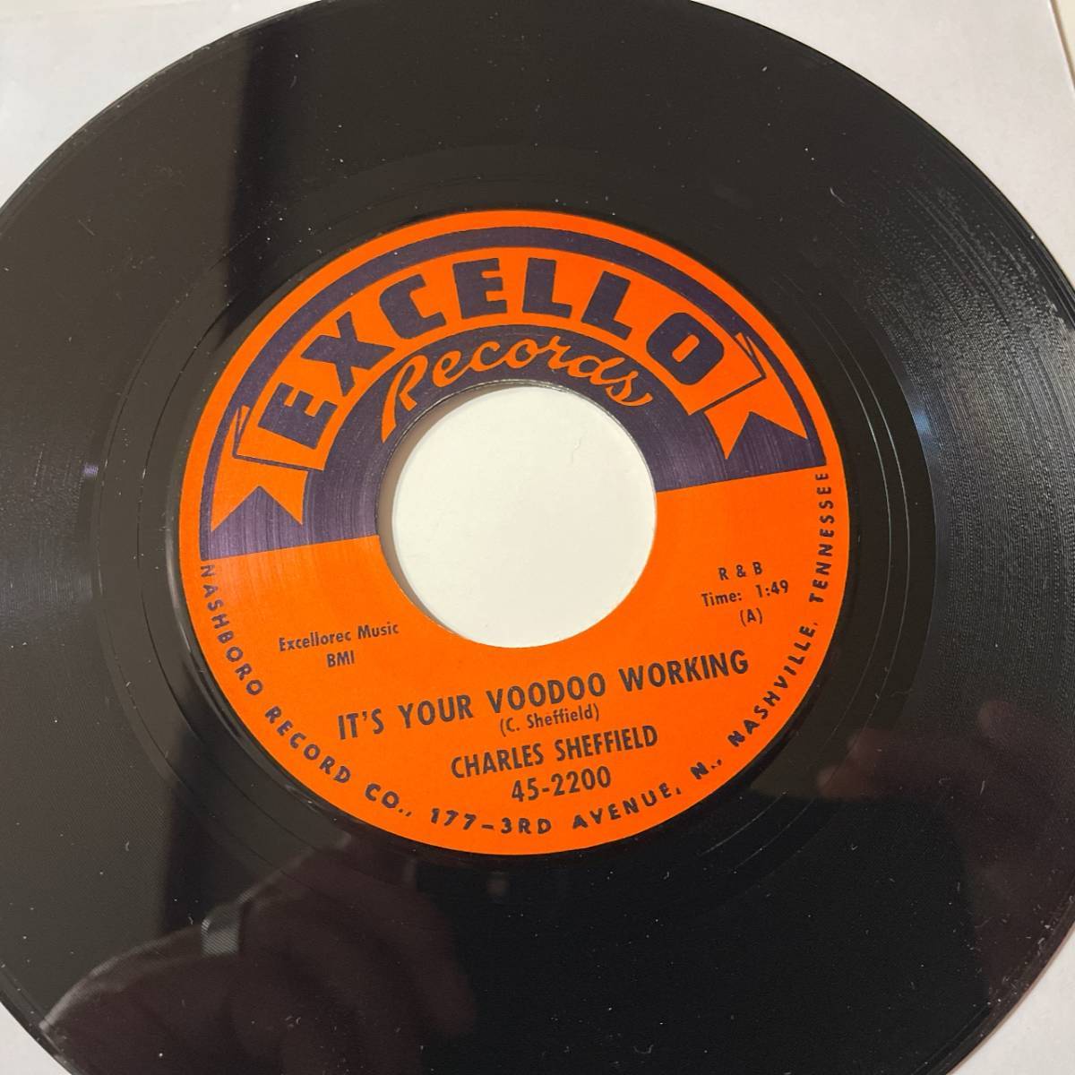 Charles Sheffield - It's Your Voodoo Working / Rock 'N Roll Train☆UK Re 7″☆Popcorn R&B☆激レア盤Repro_画像1