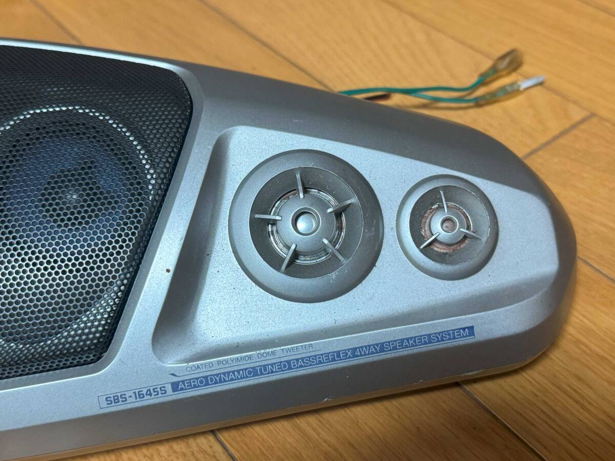 中古 現状 難有 当時物 ALPINE アルパイン SBS-1645S 4WAYスピーカー 置型 BOX ボックスタイプ 左右セット 修理 リペア 加工等に の画像6