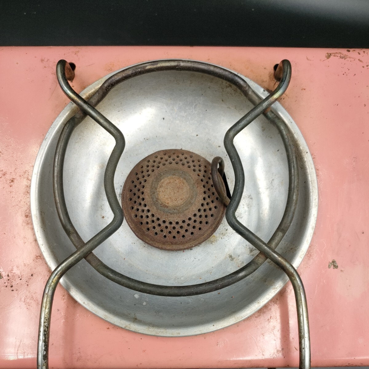 現状販売品 Coleman 5402 ピクニックストーブ Patio Pink シングルガスバーナー 1950年代〜60年代 コールマン カセットコンロ の画像3