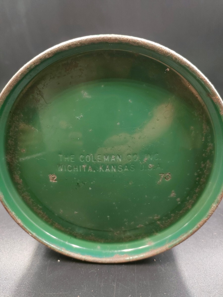 格安出品　Coleman コールマン　220H ヴィンテージランタン 1973年12月製造　グローブ無し　ガソリンランタン ランタン ヴィンテージ_画像8