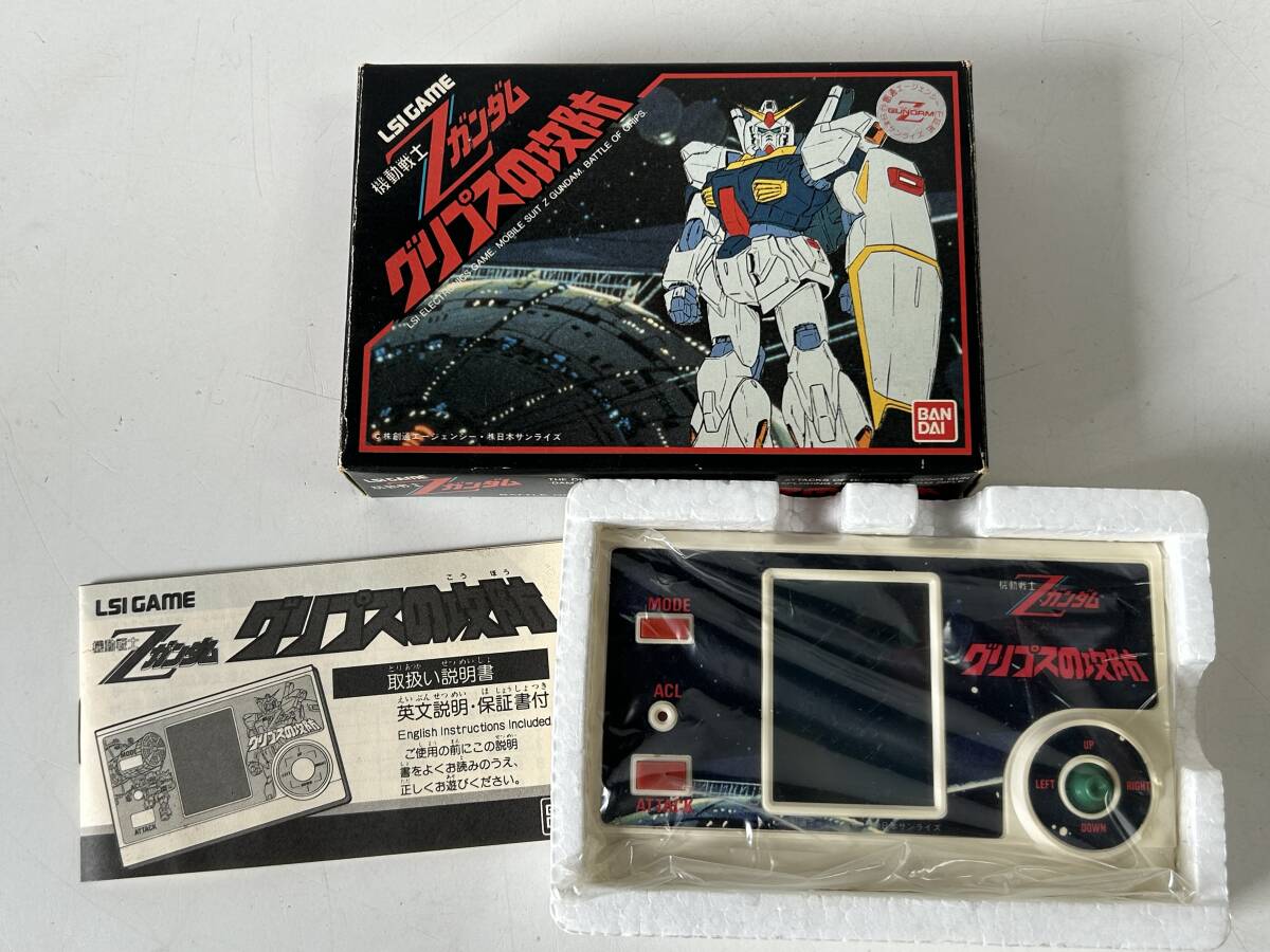 Hj306* grip s. ..*LSI game BANDAI/ Bandai Z Gundam LCD game game machine outer box instructions attaching retro that time thing 