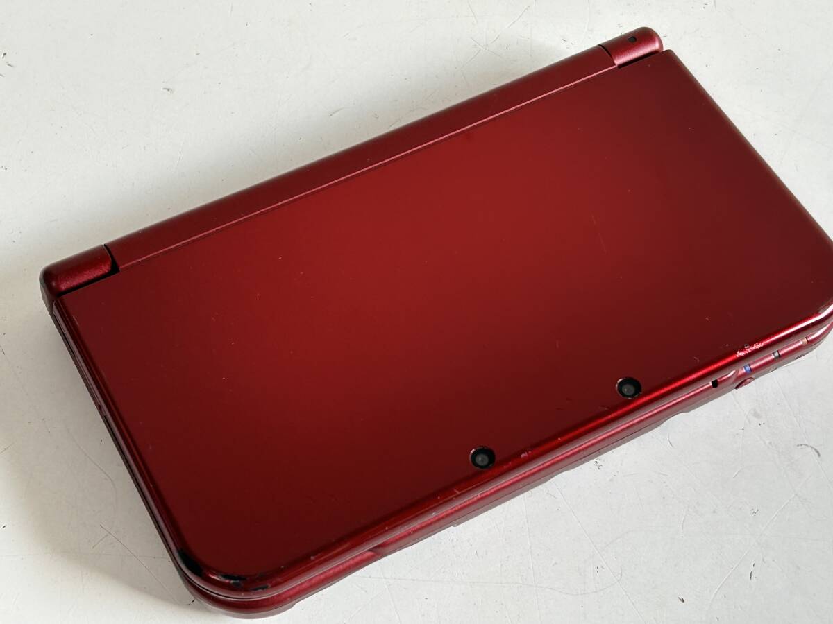 Tj324◆NINTENDO 任天堂◆new 3DS LL ゲーム機本体 RED-001 レッド/赤 ゲーム機本体 画面割れ ジャンクの画像6