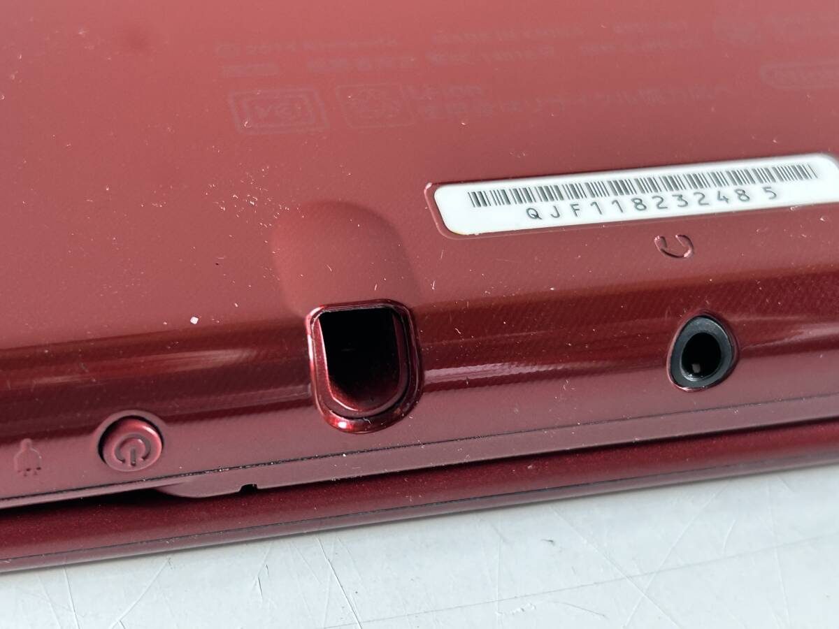 Tj324◆NINTENDO 任天堂◆new 3DS LL ゲーム機本体 RED-001 レッド/赤 ゲーム機本体 画面割れ ジャンクの画像10