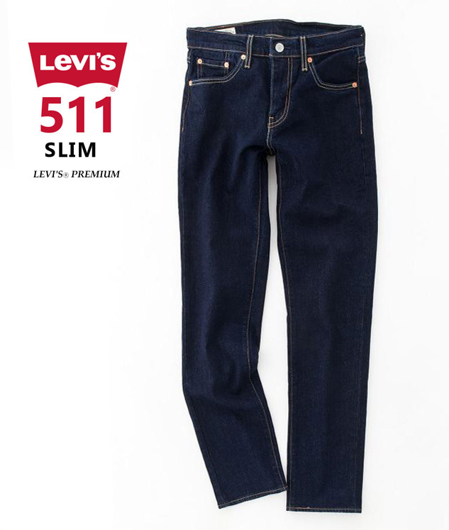 新品タグ付き13200円を■Levi'sプレミアム511 スリム ストレッチ ワンウォッシュ リンス/04511-2406/36■在庫限り■の画像3