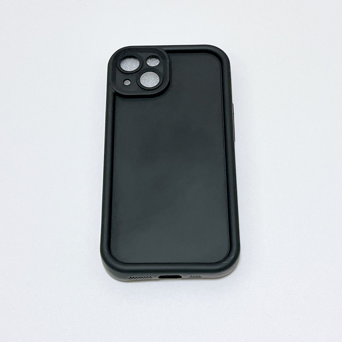 iPhone 12 13 14 ケース　ブラック　シンプル　黒　モノトーン　アイフォンケース　カバー　iPhoneケース　スマホ