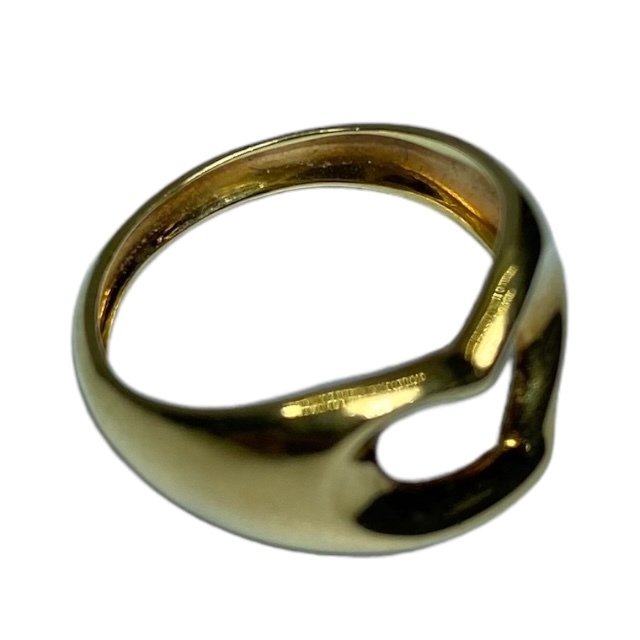 TIFFANY&Co. ティファニー オープンハートリング 指輪 アクセサリー ジュエリー 小物 18K ゴールド 8号_画像7