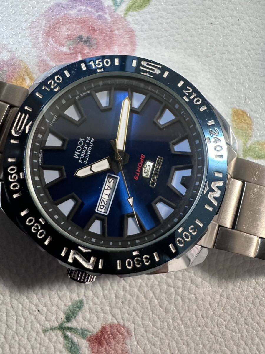 セイコーSEIKO 5 SPORTS 自動巻き メンズ腕時計ジャンク品管理番号3-A1_画像7