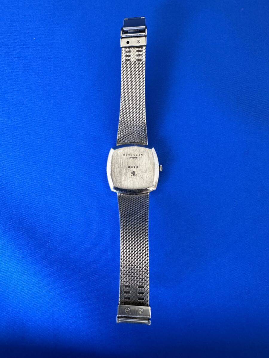 ラードRado silver fancy メンズ手巻き腕時計ジャンク品管理番号4-A40の画像2