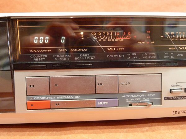 d★716 Lo-D ローディ 日立 STEREO CASSETTE DECK D-77 Size:約 幅43.5×高さ10.5×奥行26.5ｃｍ☆動作確認OK☆/140の画像3