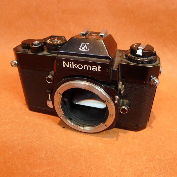 d★502 Nikon フィルム一眼レフカメラ ボディ ブラック Nikomat EL/60_画像1