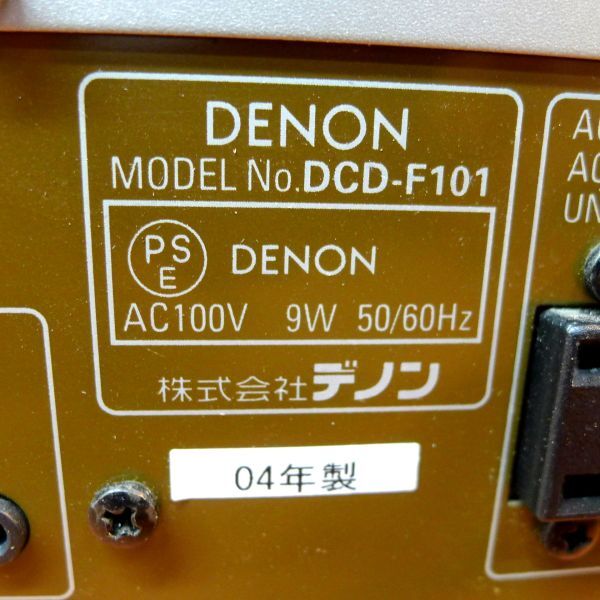 d*037 DENON Denon CD player DCD-F101 size : width approximately 25.5cm height approximately 9cm depth approximately 26cm/80