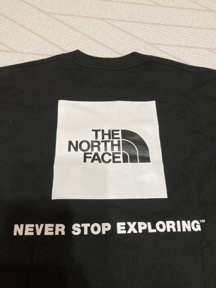 ノースフェイス ロンt ロングスリーブ バックスクエアロゴティー （メンズＬ） THE NORTH FACE 長袖 ブラック 黒 Tシャツ の画像2