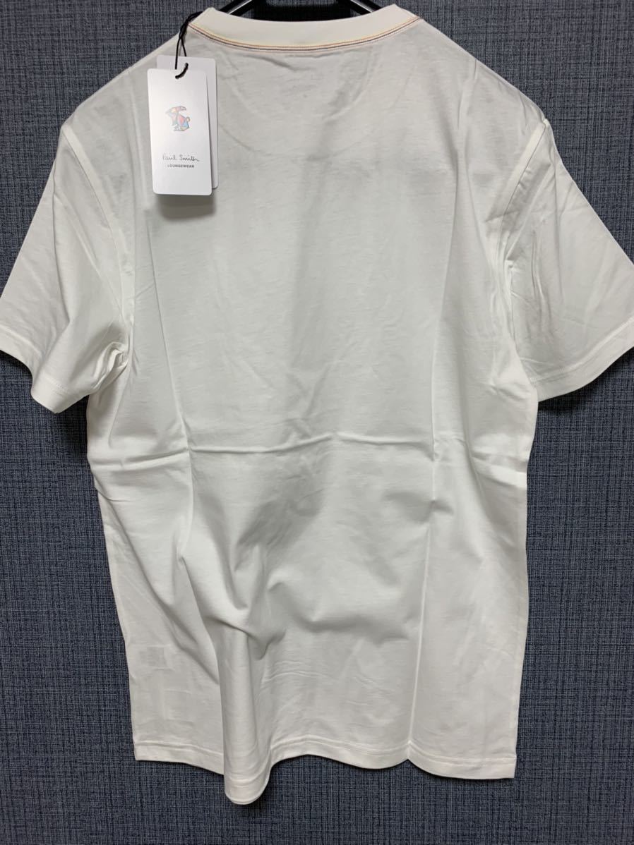 『新品』ポールスミス 半袖 Tシャツ ルームウェア 30 7318 ホワイト サイズMの画像3