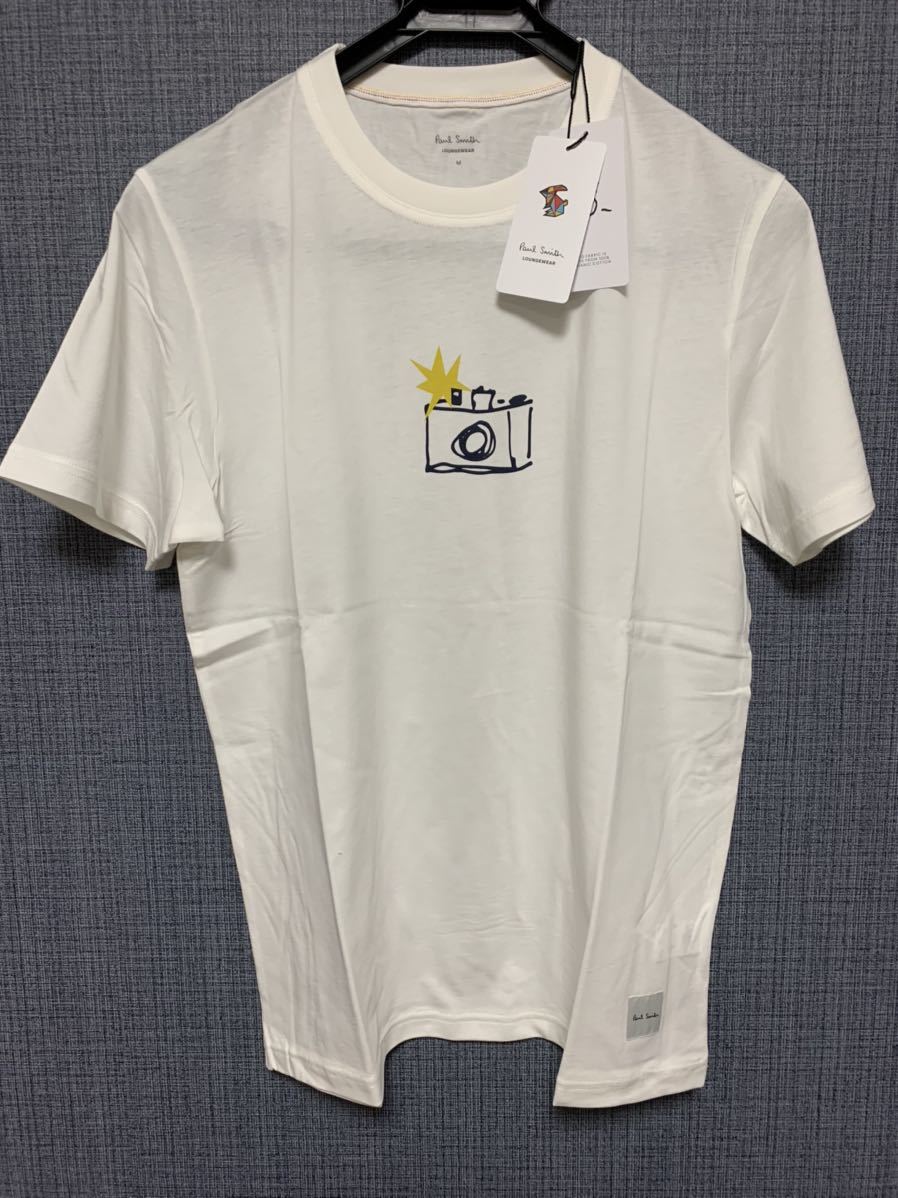 『新品』ポールスミス 半袖 Tシャツ ルームウェア 30 7318 ホワイト サイズMの画像2