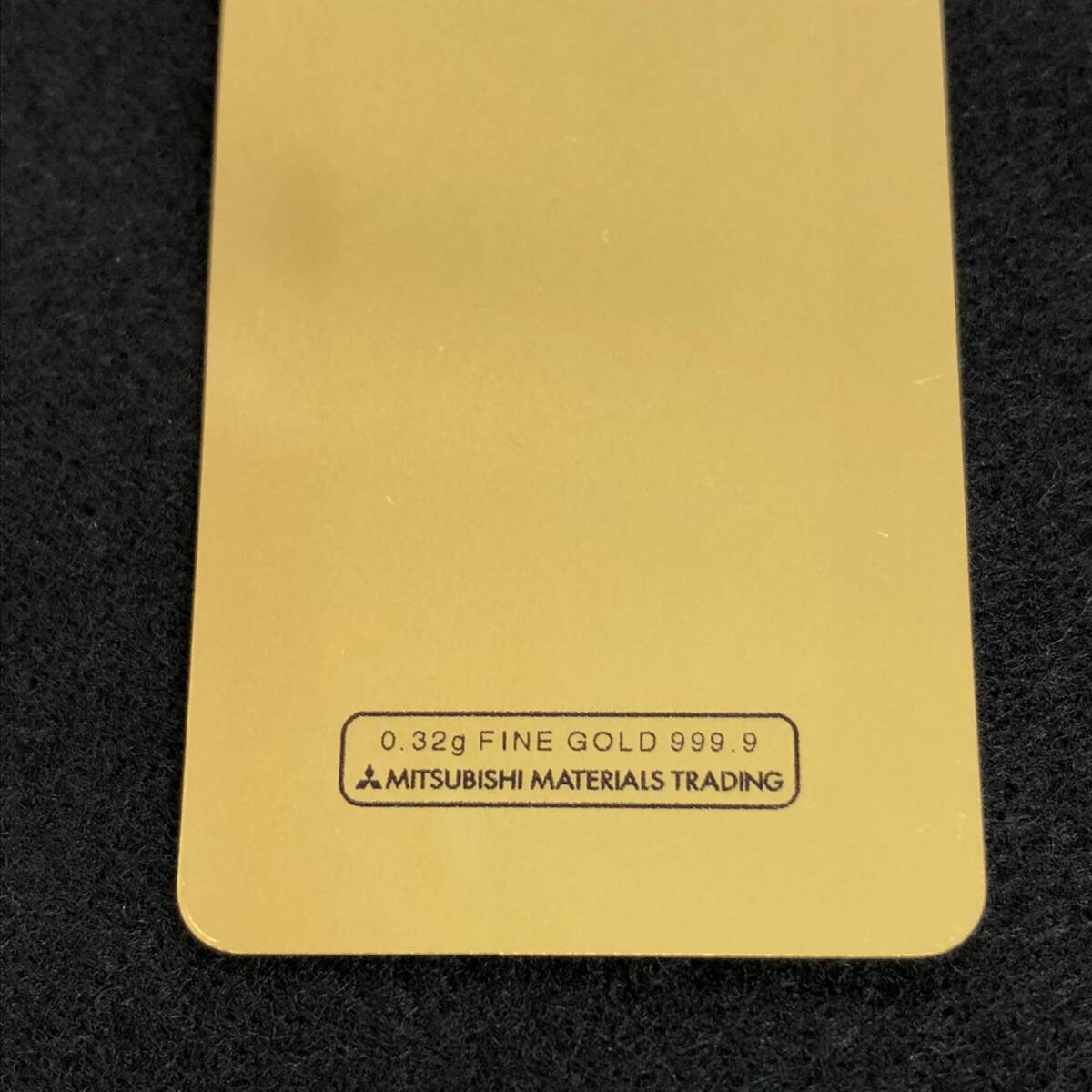 三菱マテリアル製 純金 しおり 0.32ｇ 百合 K24 カード 花 999.9 ゴールド ユリ FINE GOLDの画像5