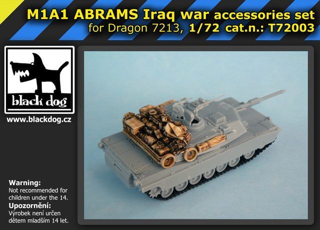 ブラックドッグ T72003 1/72 M1A1 エイブラムス イラク戦争 （ ドラゴン 07213用，7 レジンパーツ）_画像5