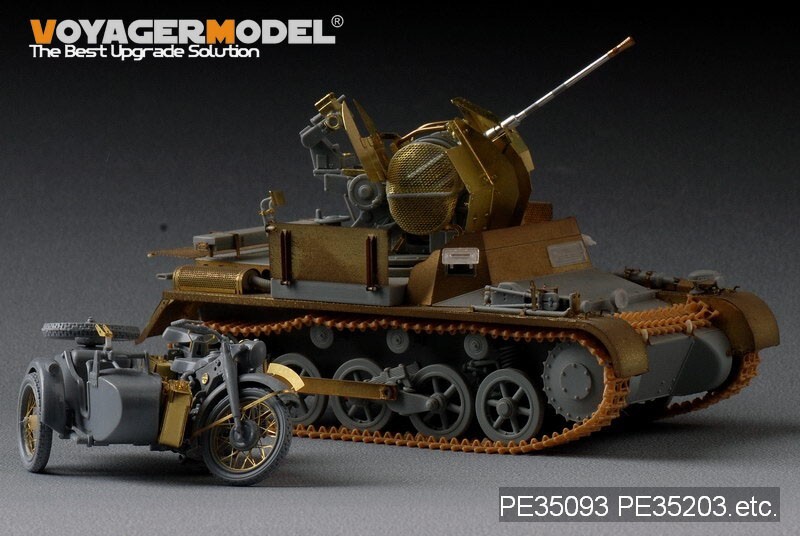 ボイジャーモデル PE35093 1/35 WWIIドイツR-12 オートバイ エッチングセット(ズベズダ 3607用)_画像7