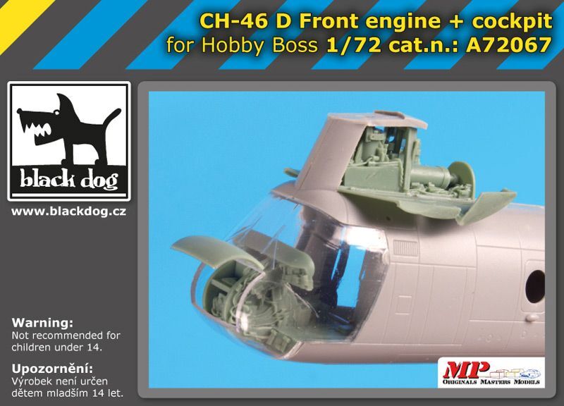 ブラックドッグ A72067 1/72 Ch -46D シーナイト フロント エンジン+コックピット (ホビーボス用）_画像5
