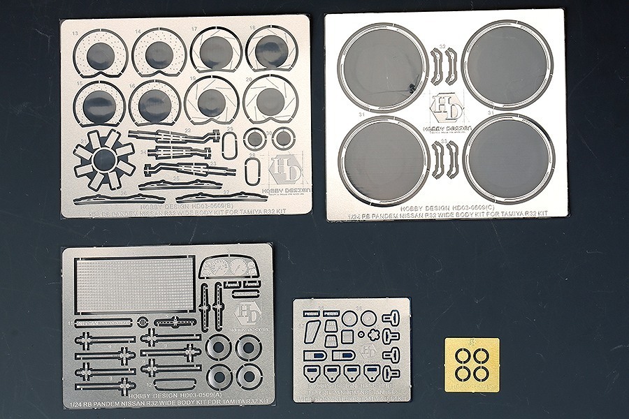ホビーデザイン HD03-0509 1/24 RB Pandem ニッサン R32 ワイドボディキット(タミヤ用) R32 キット_画像4