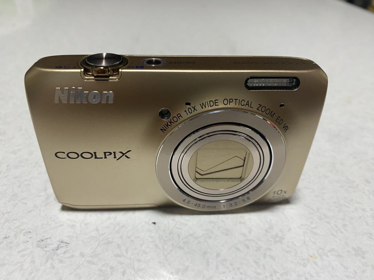 1円スタート Nikon COOLPIX S6300 コンパクトデジタルカメラ ニコン クールピクス デジカメ エレガントゴールドの画像1