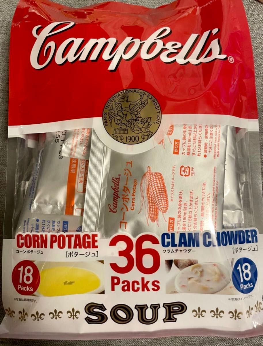 Campbells キャンベル コーンポタージュ＆クラムチャウダー計36パック