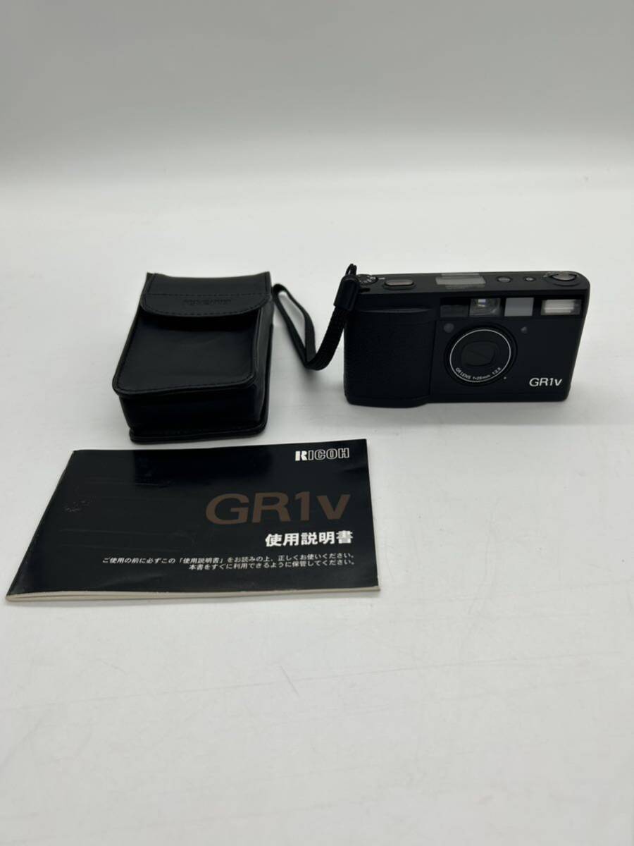RICOH GR1V / 28mm F2.8 リコー AFコンパクト フィルムカメラ ケース付 説明書付き MD002の画像1
