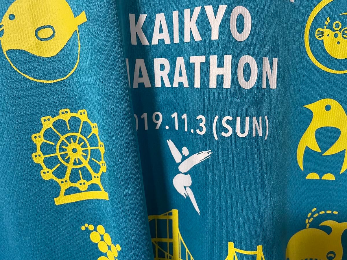 MIZUNO 海峡マラソン　 半袖Tシャツ　Mサイズ